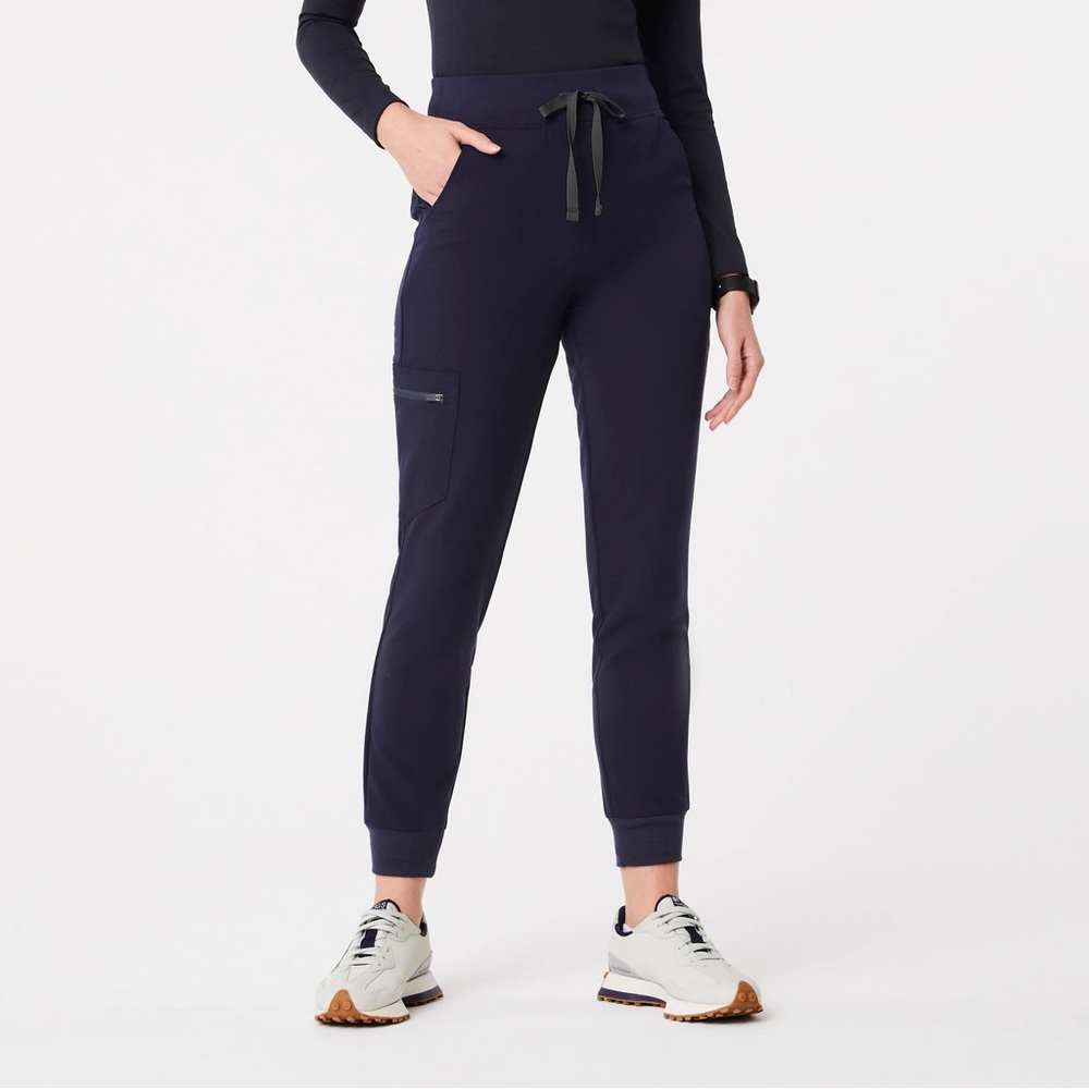 Figs Navy Drawstring Jogger Track Pants